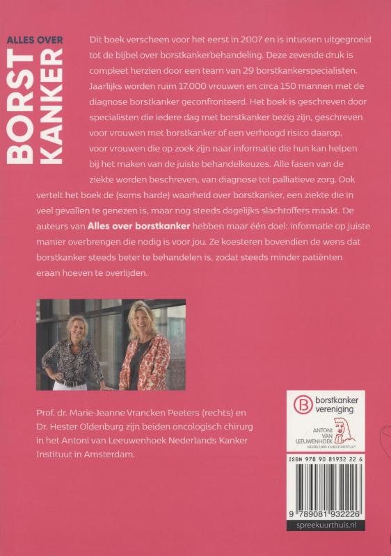 Achterkant van Alles over borstkanker