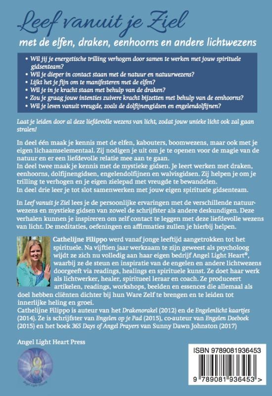 Achterkant van Leef vanuit je Ziel