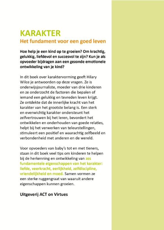 Achterkant van Karakter