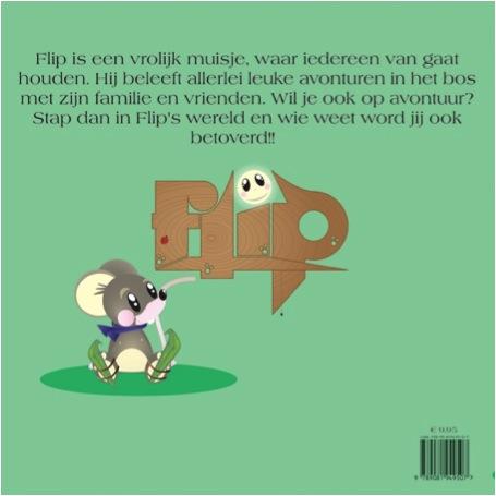 Achterkant van De avonturen van Flip de Muis