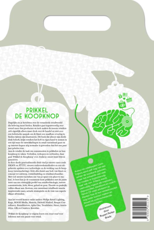 Achterkant van Prikkel de koopknop