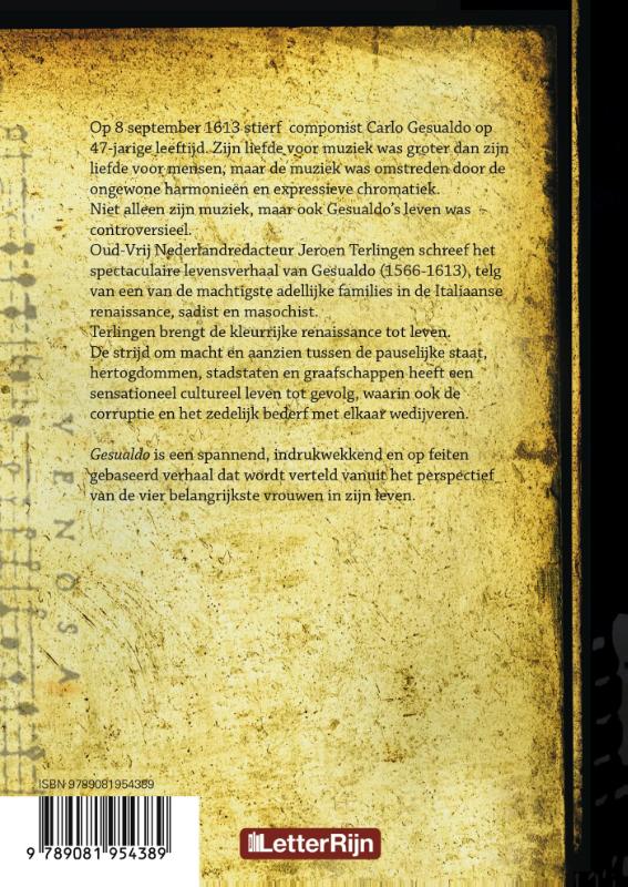 Achterkant van Gesualdo