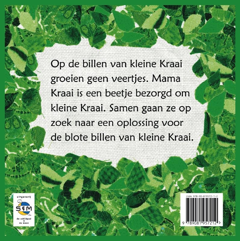 Achterkant van De kleine Kraai met blote billen