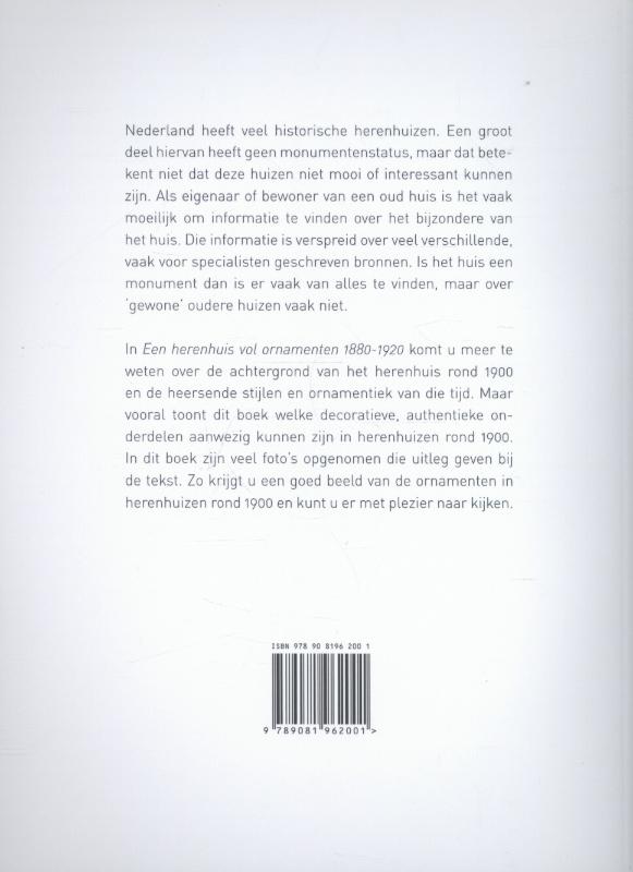 Achterkant van Een herenhuis vol ornamenten