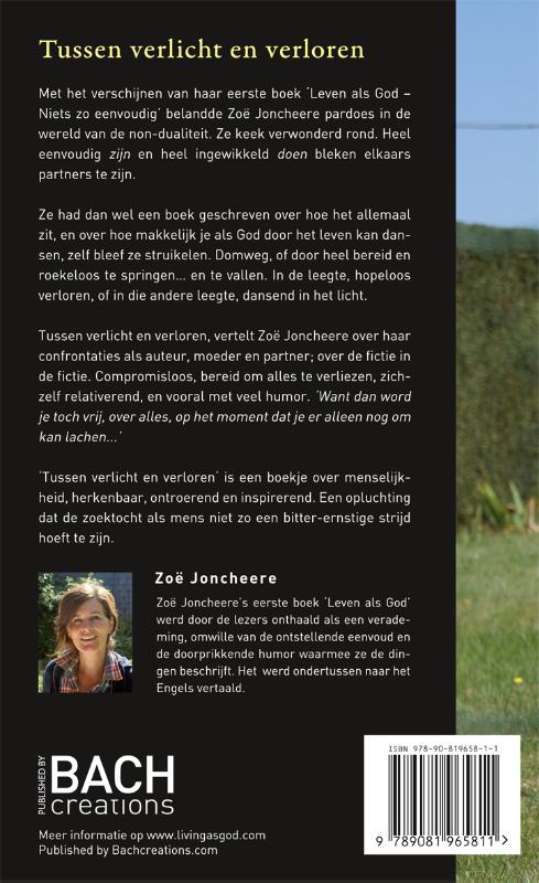 Achterkant van Tussen verlicht en verloren