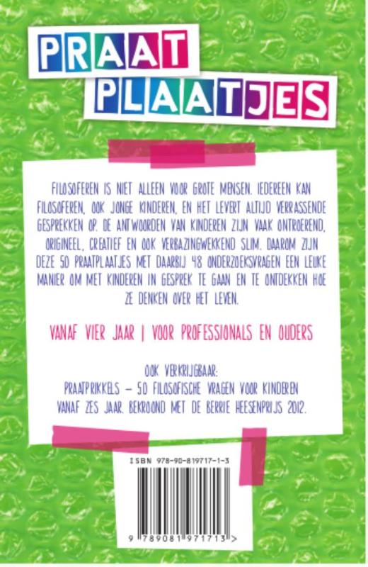Achterkant van Praatplaatjes
