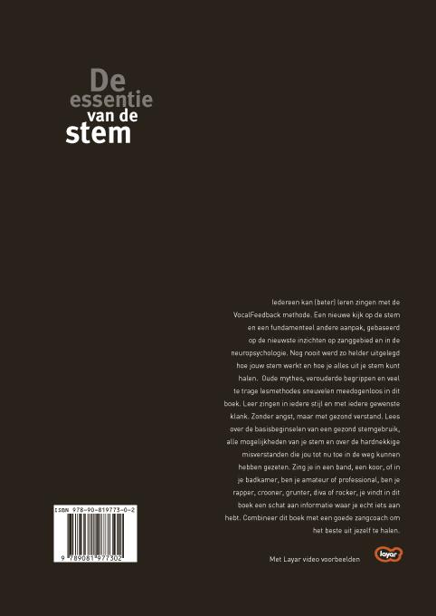 Achterkant van De essentie van de stem