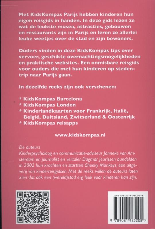 Achterkant van Kidskompas Parijs