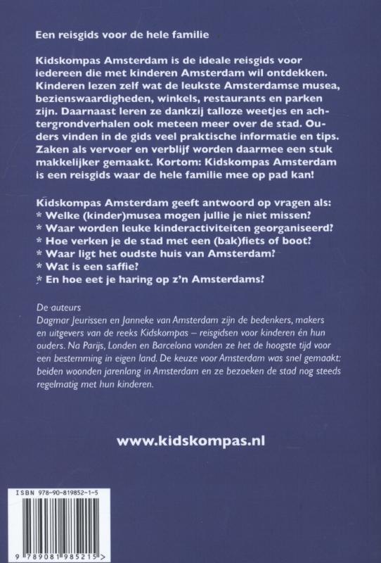 Achterkant van Kidskompas Amsterdam