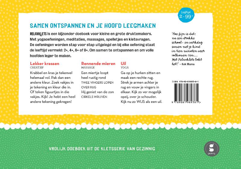 Achterkant van Relaxklets!