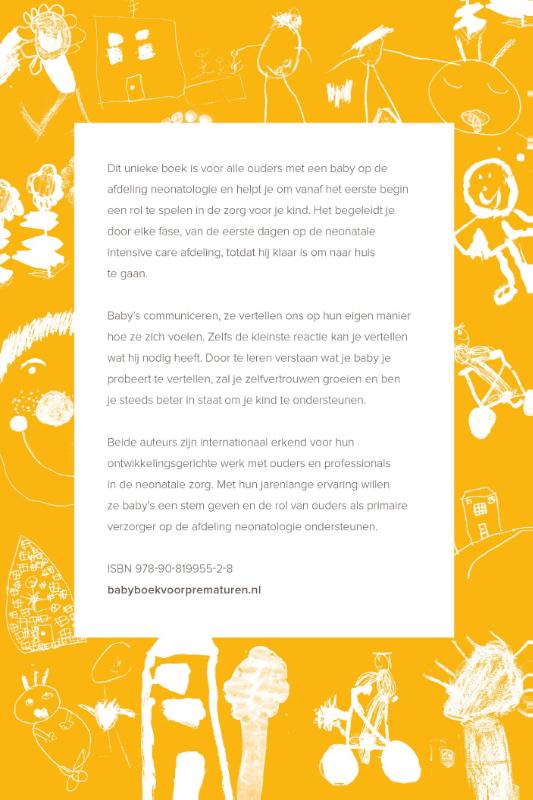 Achterkant van Zorgen voor je baby op de couveuseafdeling