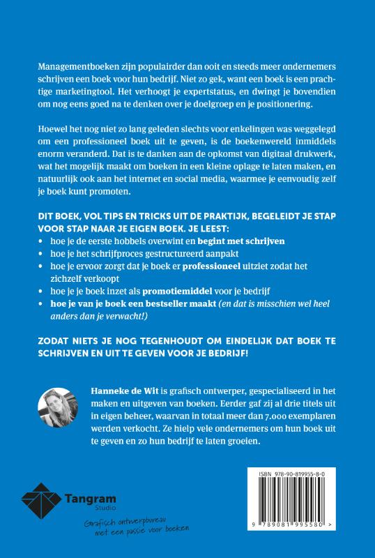 Achterkant van Van passie naar boek