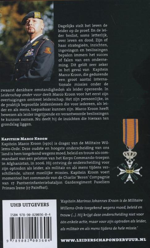 Achterkant van Leiderschap onder vuur