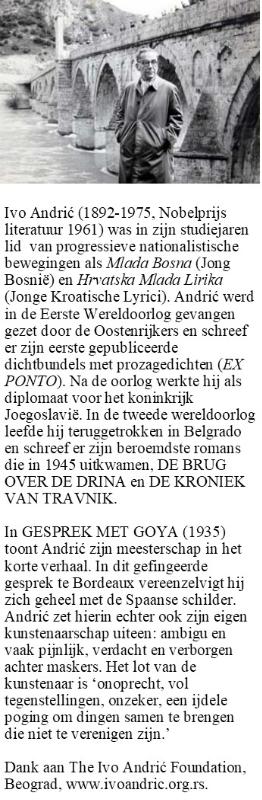 Achterkant van Gesprek met Goya