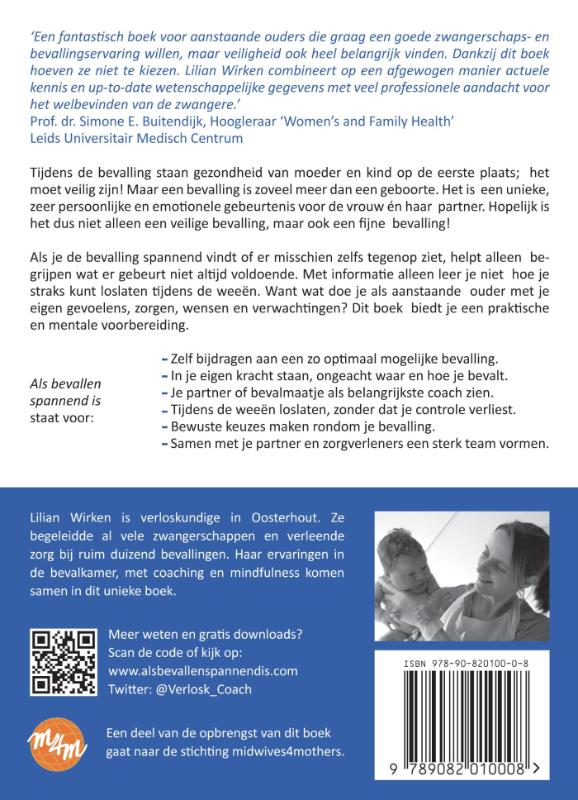 Achterkant van Als bevallen spannend is