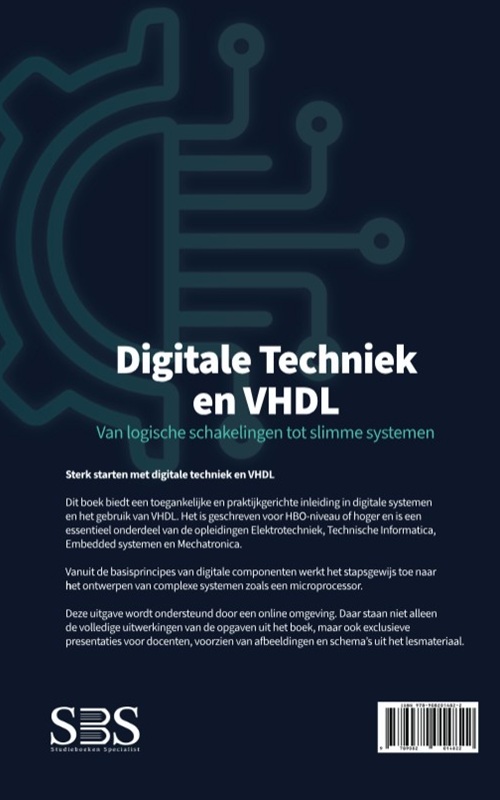 Achterkant van Digitale Techniek en VHDL