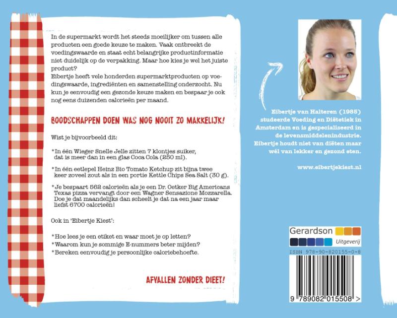 Achterkant van Eibertje kiest...& helpt je wekelijks duizenden calorieën besparen door slim te kiezen