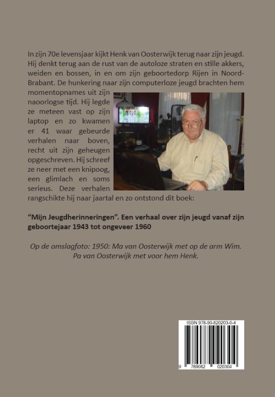Achterkant van Mijn jeugdherinneringen