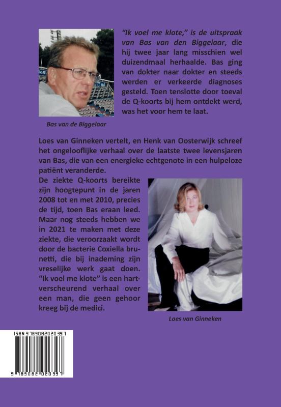 Achterkant van Ik voel me klote