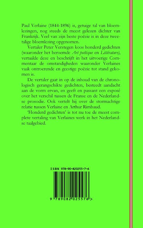 Achterkant van Honderd gedichten