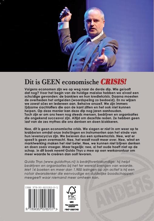 Achterkant van Dit is geen economische crisis!