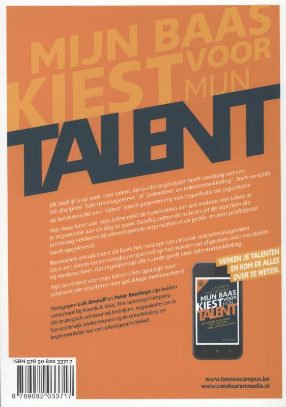 Achterkant van Mijn baas kiest voor mijn talent