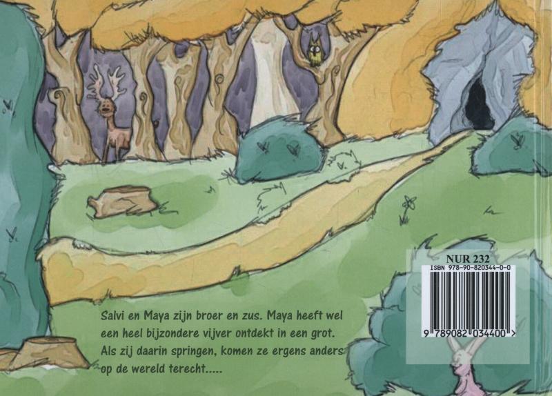 Achterkant van Salvi en Maya