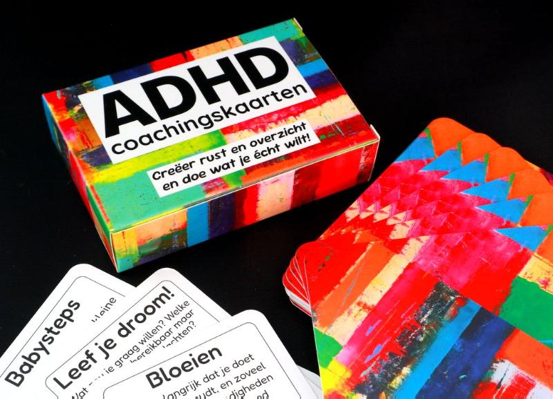 Achterkant van ADHD-coachingskaarten