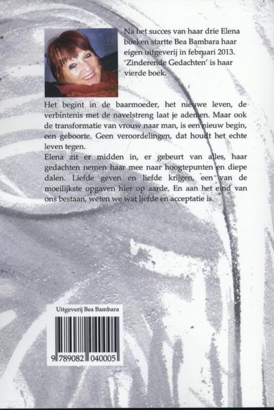 Achterkant van Zinderende gedachten