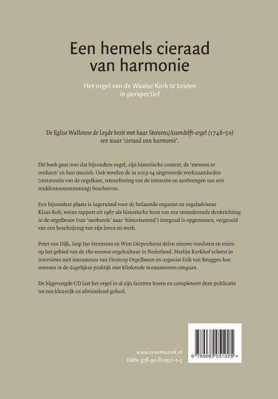 Achterkant van Een hemels cieraad van harmonie