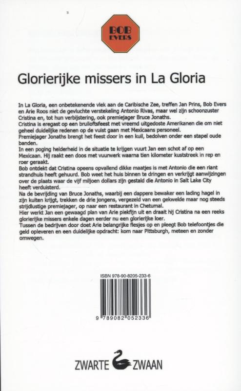 Achterkant van Glorierijke missers in La Gloria