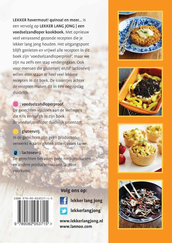 Achterkant van Lekker havermout! quinoa! en meer
