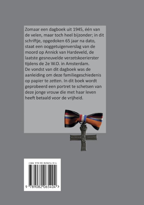 Achterkant van Annick van Hardeveld 1923-1945