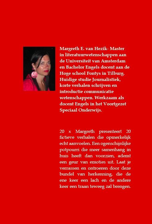 Achterkant van 20 x Margreth