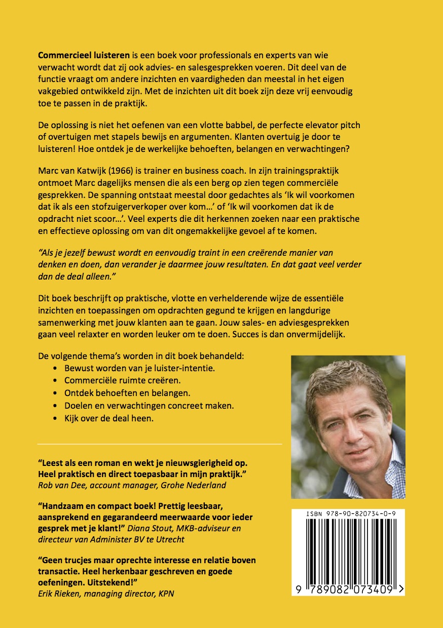 Achterkant van Commercieel luisteren