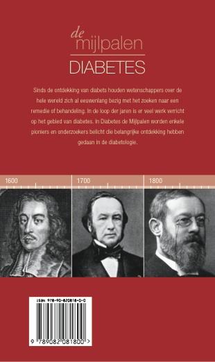 Achterkant van Diabetes de mijlpalen