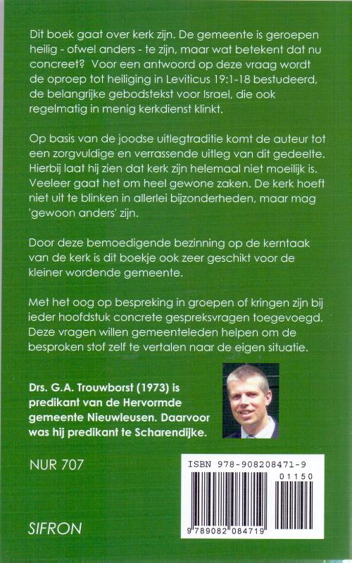 Achterkant van Gewoon anders