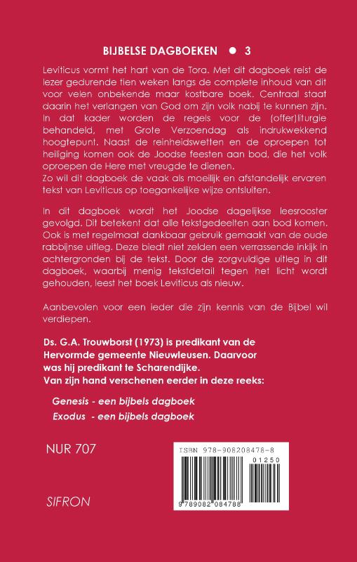 Achterkant van Leviticus