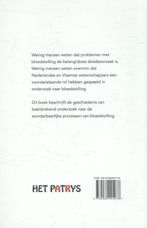Achterkant van In de ban van bloedstolling