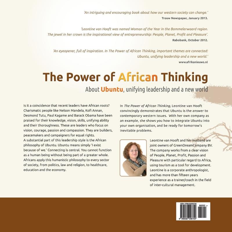 Achterkant van The Power of African Thinking