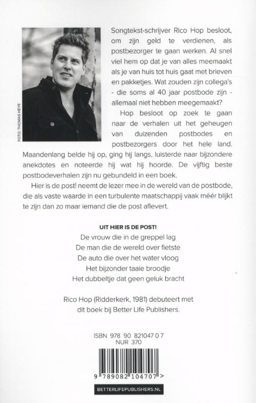 Achterkant van Hier is de post!