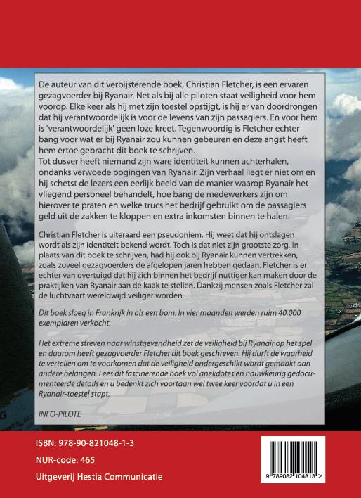 Achterkant van Ryanair