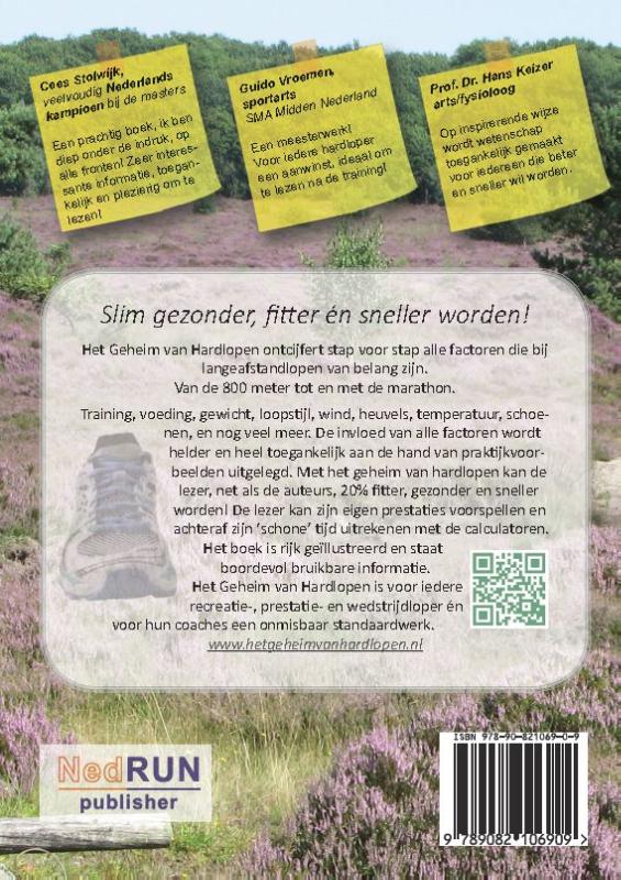 Achterkant van Het Geheim van Hardlopen