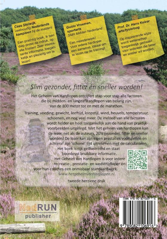 Achterkant van Het geheim van hardlopen