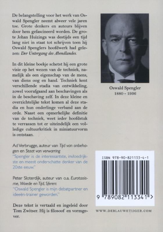 Achterkant van De mens en de techniek