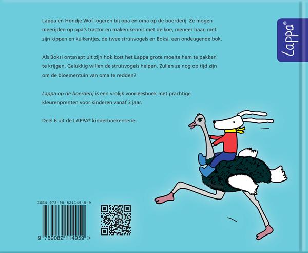 Achterkant van Lappa op de boerderij