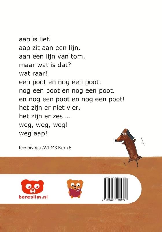 Achterkant van tom en aap