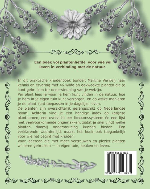 Achterkant van Plantenliefde Kruidenboek