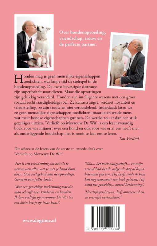 Achterkant van Verliefd op mevrouw De Wit