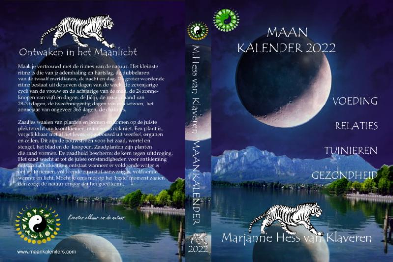 Achterkant van Maankalender 2022